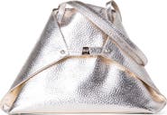 Akris Medium AI Metallic Calfskin Leather Tote