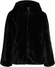 Via Spiga Faux Fur Hooded Jacket