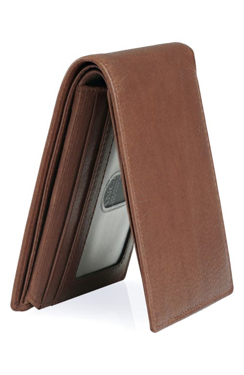 Mancini Rfid Bifold Wallet In Brown
