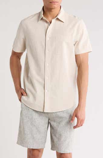 14th & Union Seersucker Short Sleeve Cotton Button-Up Shirt