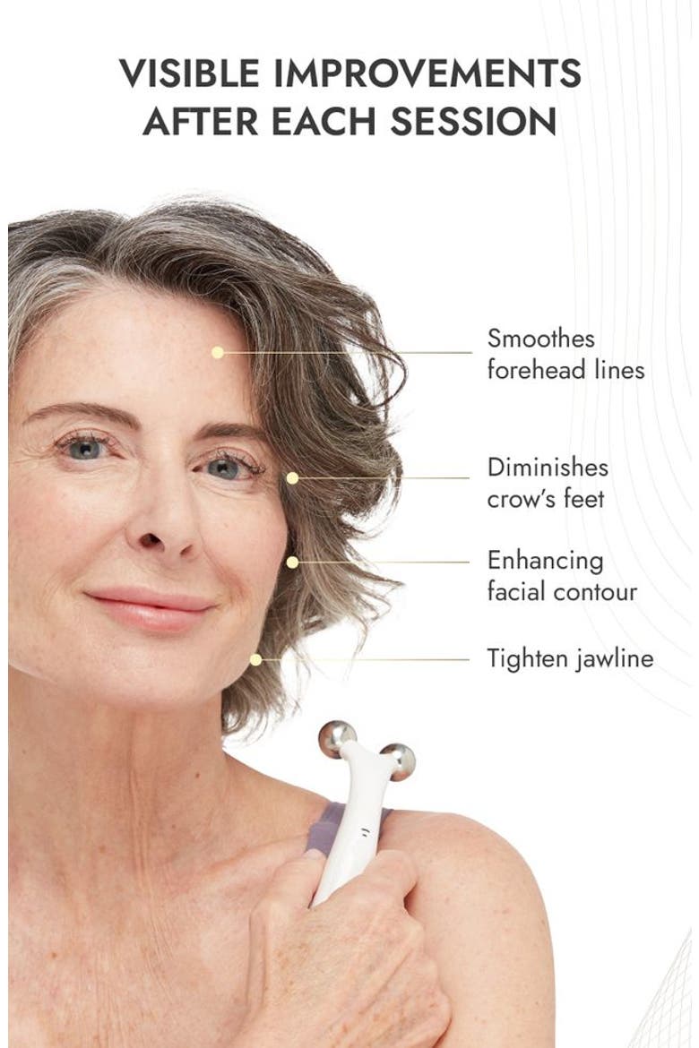 MyoLift QT Plus Smart Microcurrent Facial Toning Device, Alternate, color, White