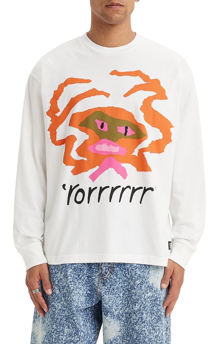 Levi's<sup>®</sup> Long Sleeve Box Graphic T-Shirt, Main, color,