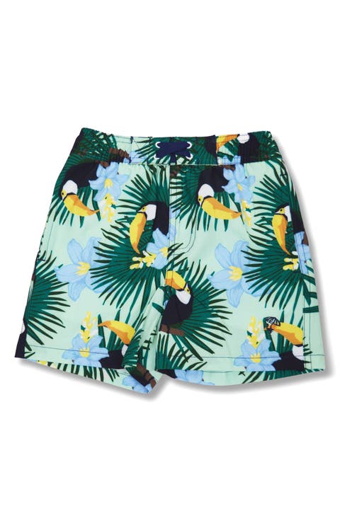 Kids' Toucan Print UPF 50+ Swim Trunks (Toddler & Little Kid)