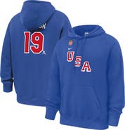 Nike Men's Nike Matthew Tkachuk Royal US Hockey 2026 Name & Number Hoodie
