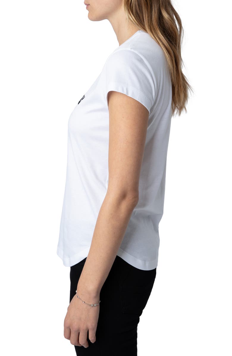 Zadig & Voltaire Woop Ico Mon Amour Cotton Graphic T-Shirt, Alternate, color, 