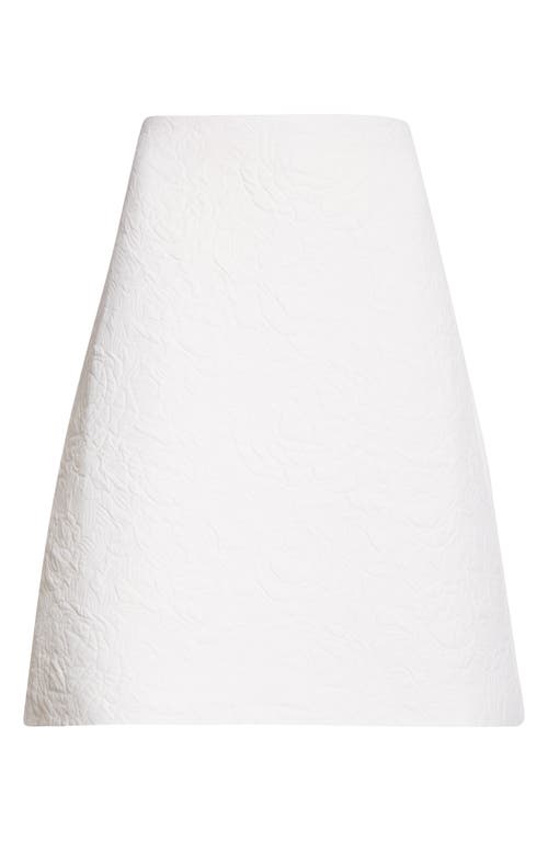Sandy Liang Ina Jacquard A-line Skirt In White