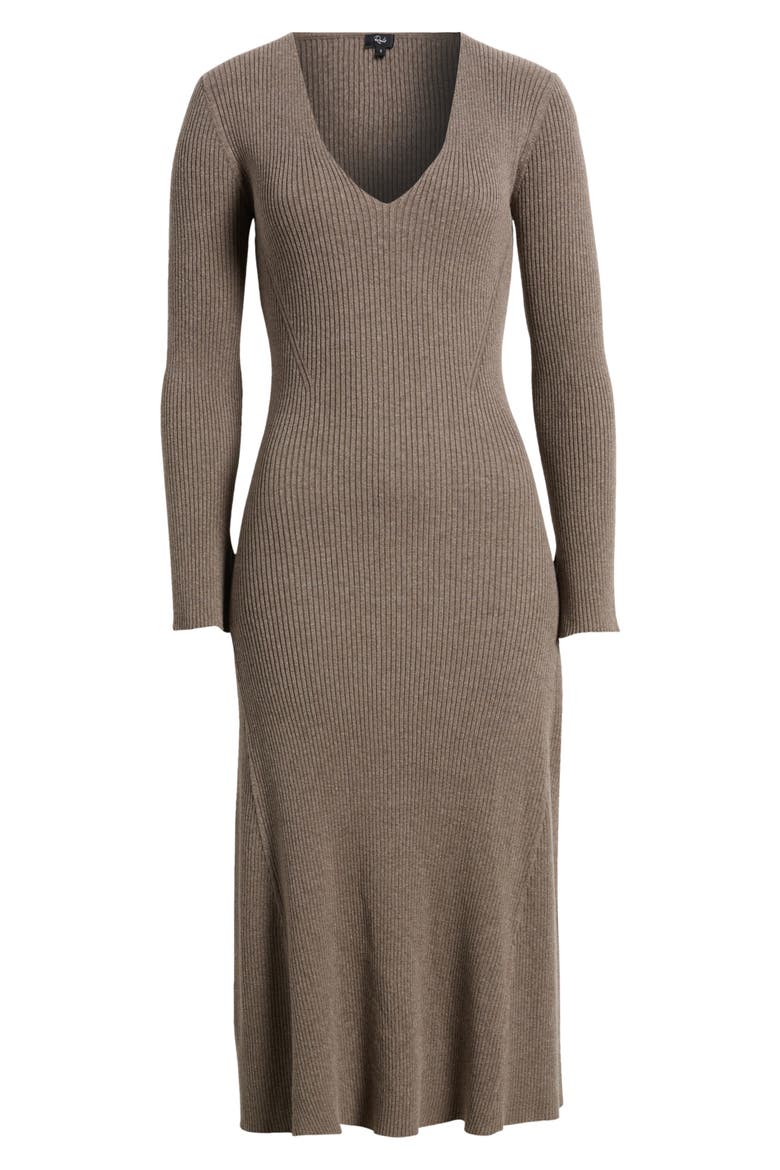 Arlette Long Sleeve Sweater Dress, Alternate, color, HAZELNUT