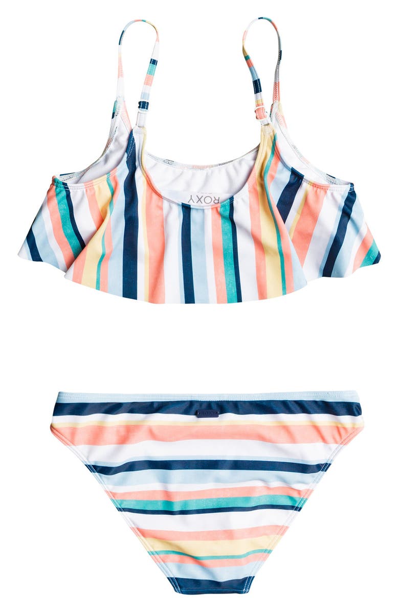 Roxy Kids' Mailbu Story Flutter Two-Piece Swimsuit, Alternate, color,
