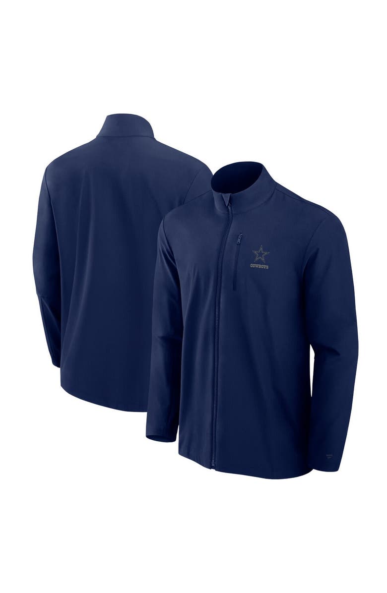 Fanatics Signature Men's Fanatics Signature Navy Dallas Cowboys Front Office Woven Full-Zip Jacket, Main, color, Navy