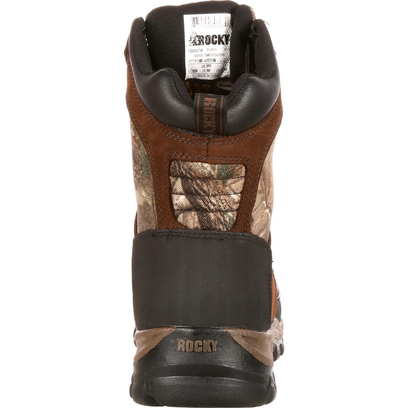 Rocky Waterproof 400G Insulated Outdoor Boot, Alternate, color, Brown Realtree Ap