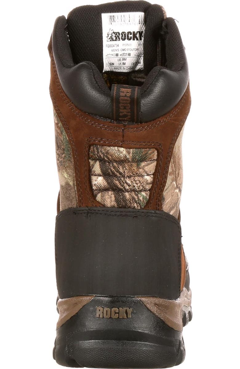 Rocky Waterproof 400G Insulated Outdoor Boot, Alternate, color, Brown Realtree Ap