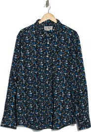 Original Penguin Floral Stretch Poplin Button-Up Shirt