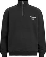 AllSaints Underground Oversize Half Zip Pullover