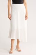 DKNY Open Texture Asymmetric Hem Knit Skirt