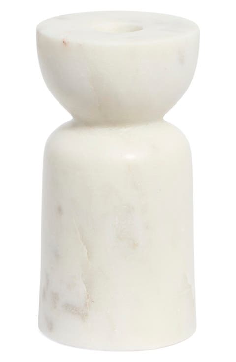 Marble Taper Candle Holder