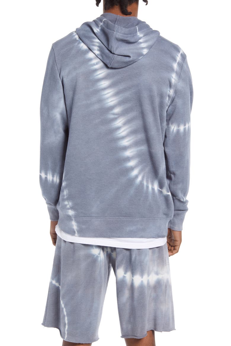 Asher Zip Hoodie, Alternate, color, BLUE LINEAR TIE DYE