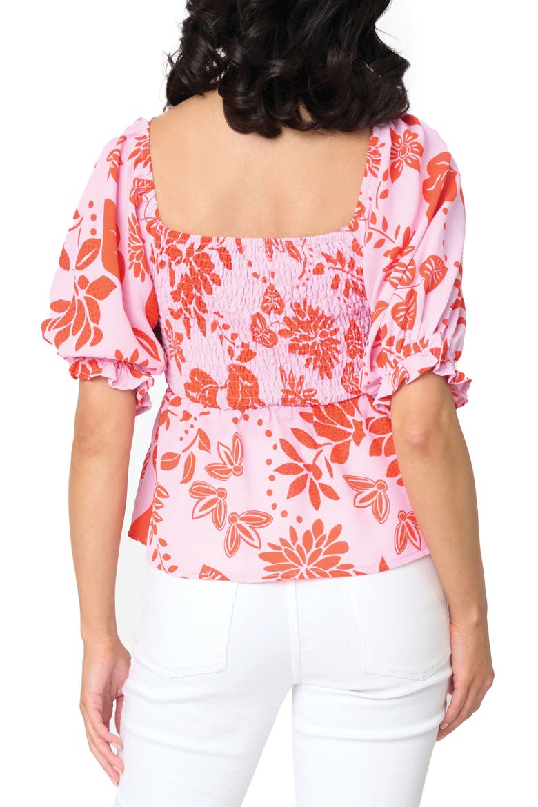 Sycamore Smocked Top, Alternate, color, FESTIVAL FLORAL