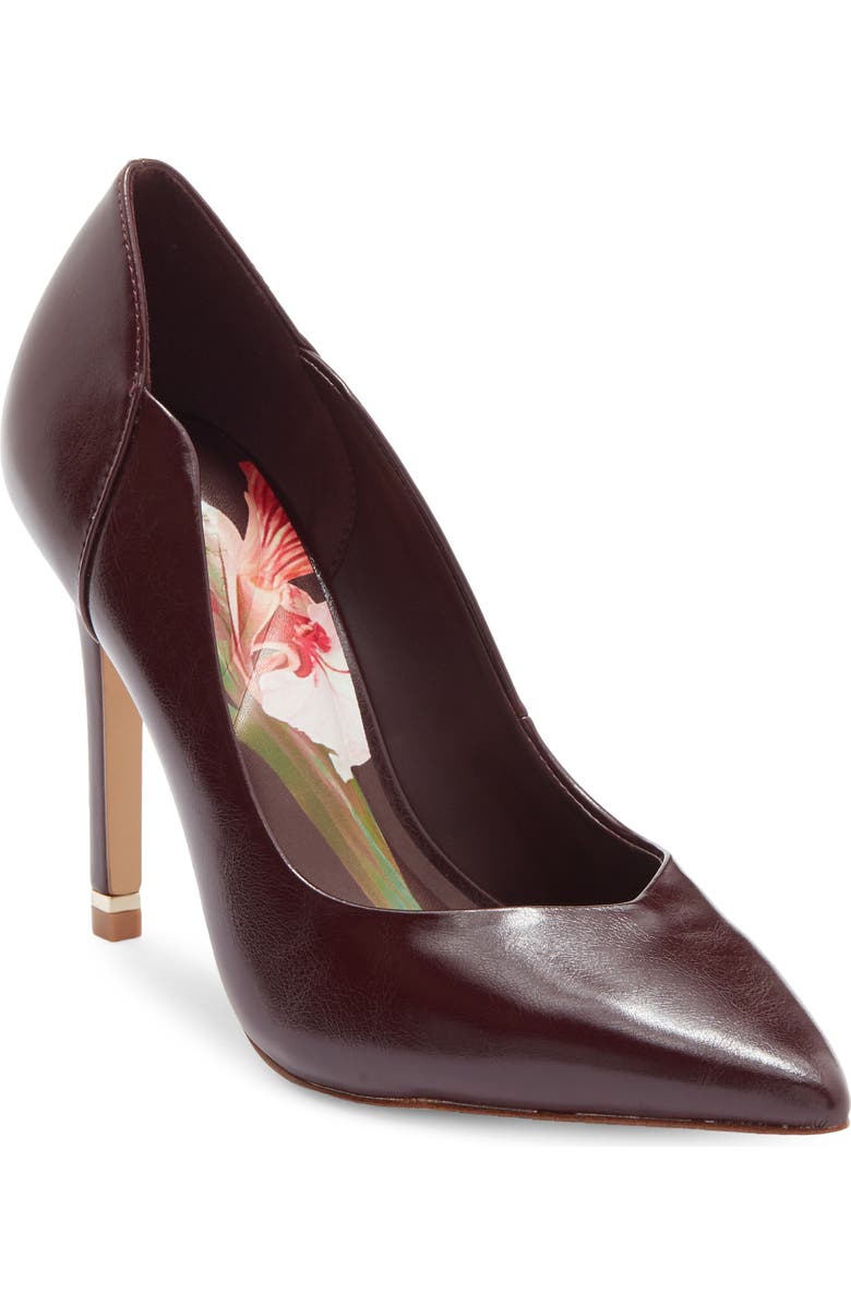 Ted Baker London Camilla Pointed Toe Pump, Main, color, Bordeaux