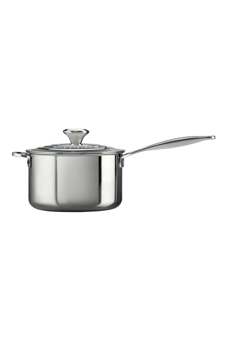4-Quart Stainless Steel Saucepan, Alternate, color, STANLESS STEEL