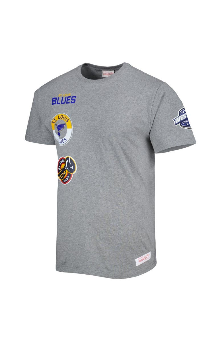 Mitchell & Ness Men's Mitchell & Ness Heather Gray St. Louis Blues City Collection T-Shirt, Alternate, color, Heather Gray