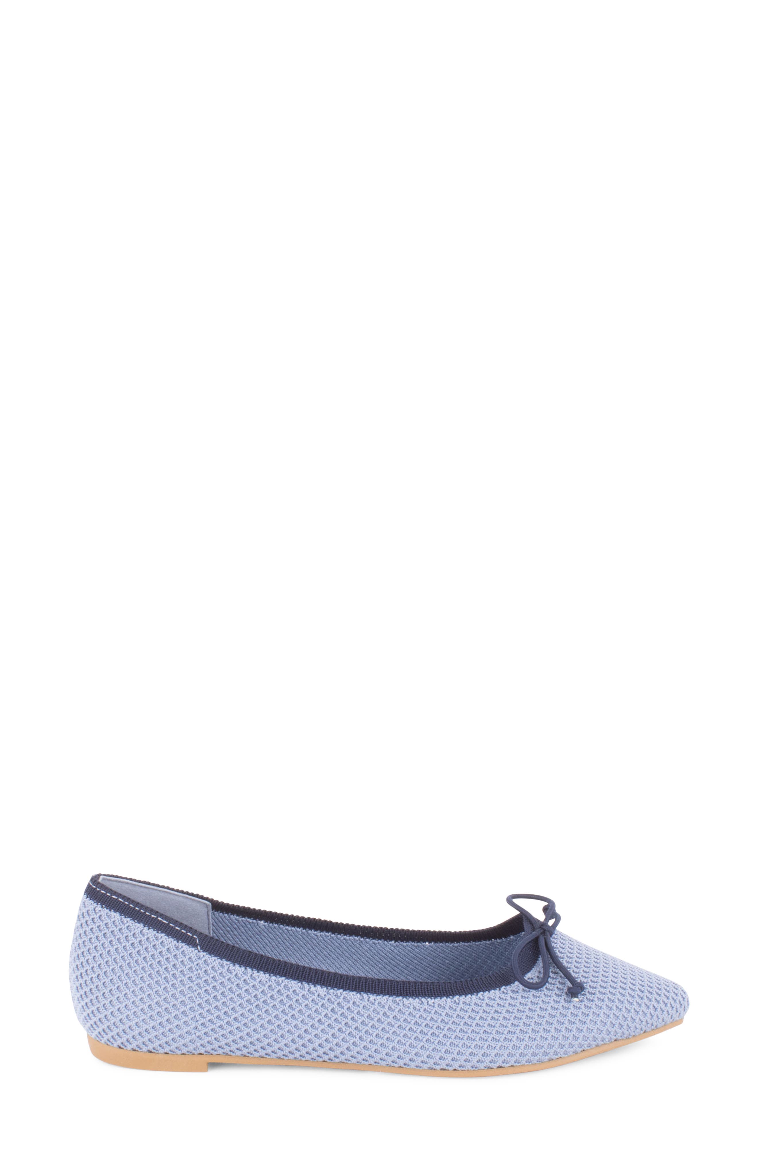 Tahari Bogota Pointed Toe Flat, Alternate, color, Blue/ Navy
