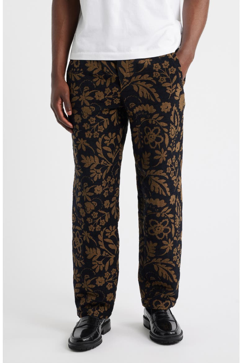 Tyne Recycled Cotton Blend Floral Jacquard Pants (Men) | Nordstrom