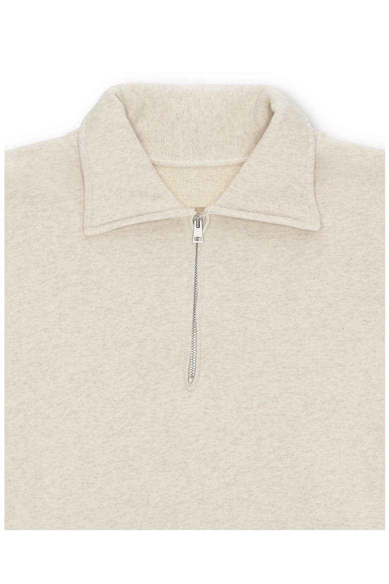 Idaho Cotton 3/4 Zip Sweatshirt, Alternate, color, OFF WHITE