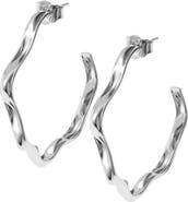 Lucy Quartermaine Splash Wave Hoops