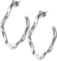 Lucy Quartermaine Splash Wave Hoops