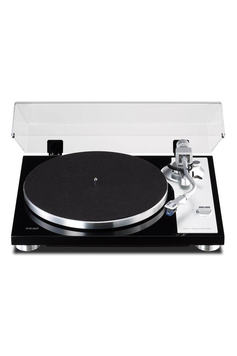 TN-4D-SE Direct-Drive Turntable with SAEC Tonearm, Built-In Phono Amp, Anti-Skate, and Pre-Installed Sumiko MM Cartridge, Main, color, Black