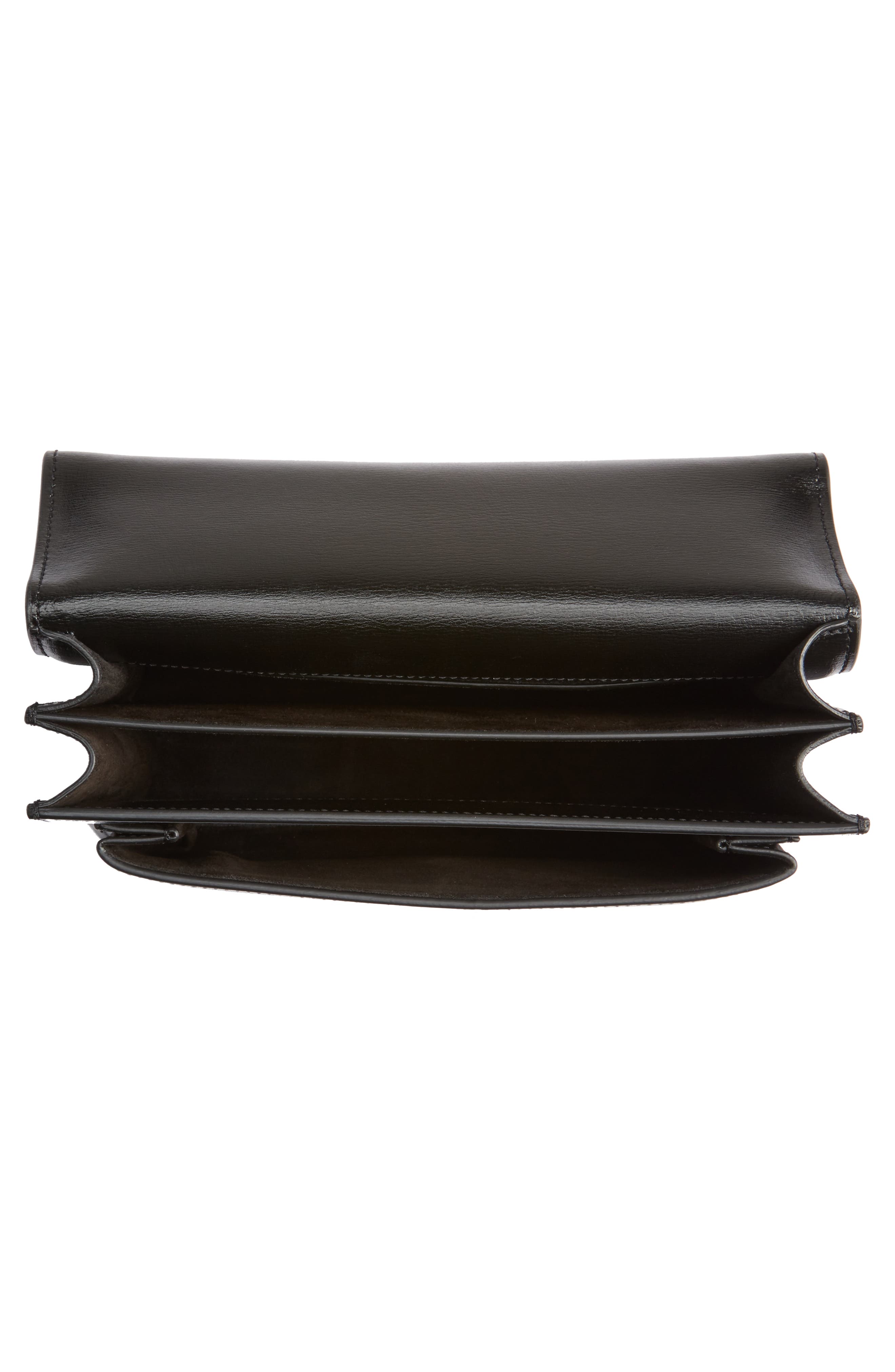 Saint Laurent Medium Sunset Calfskin Leather Shoulder Bag, Alternate, color, 