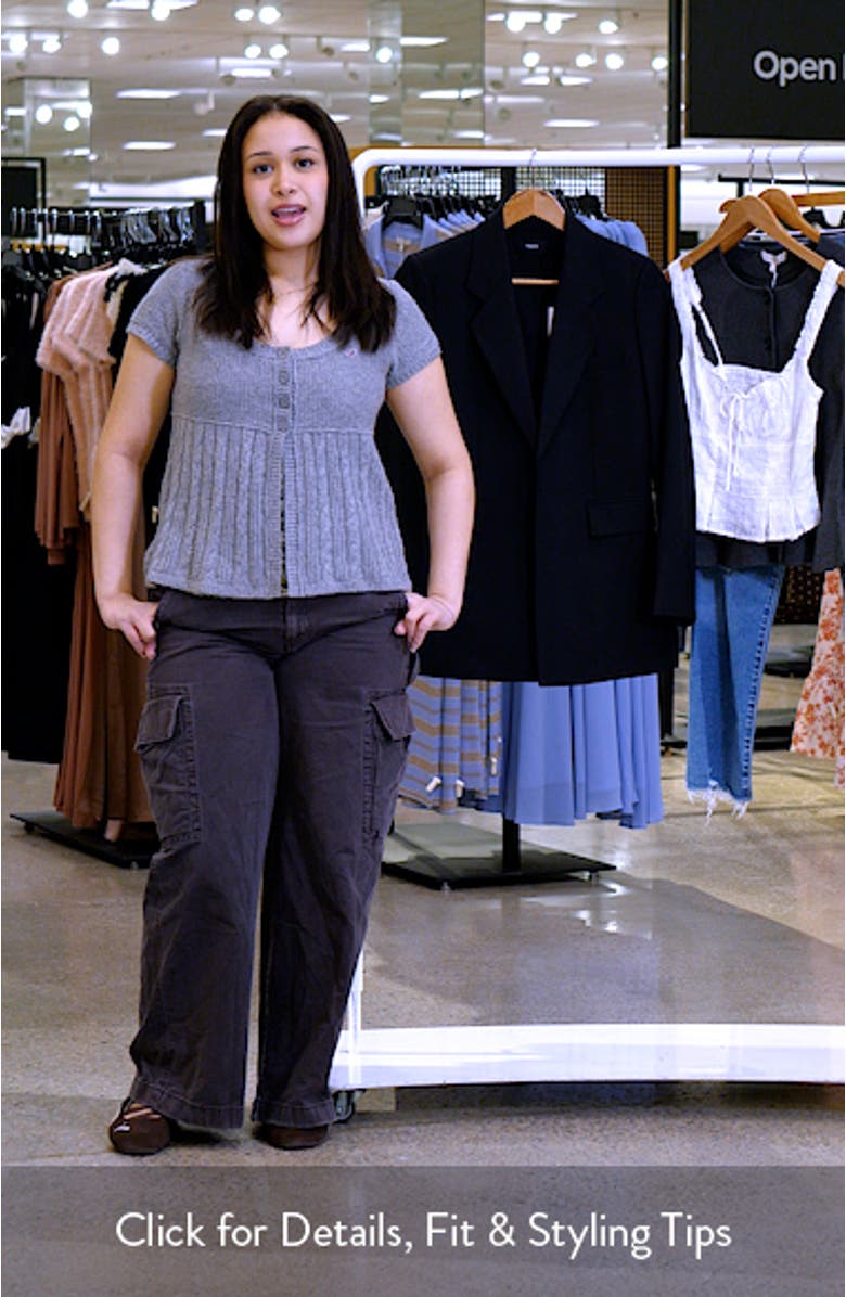 Relaxed Stretch Wool Open Blazer, sales video thumbnail