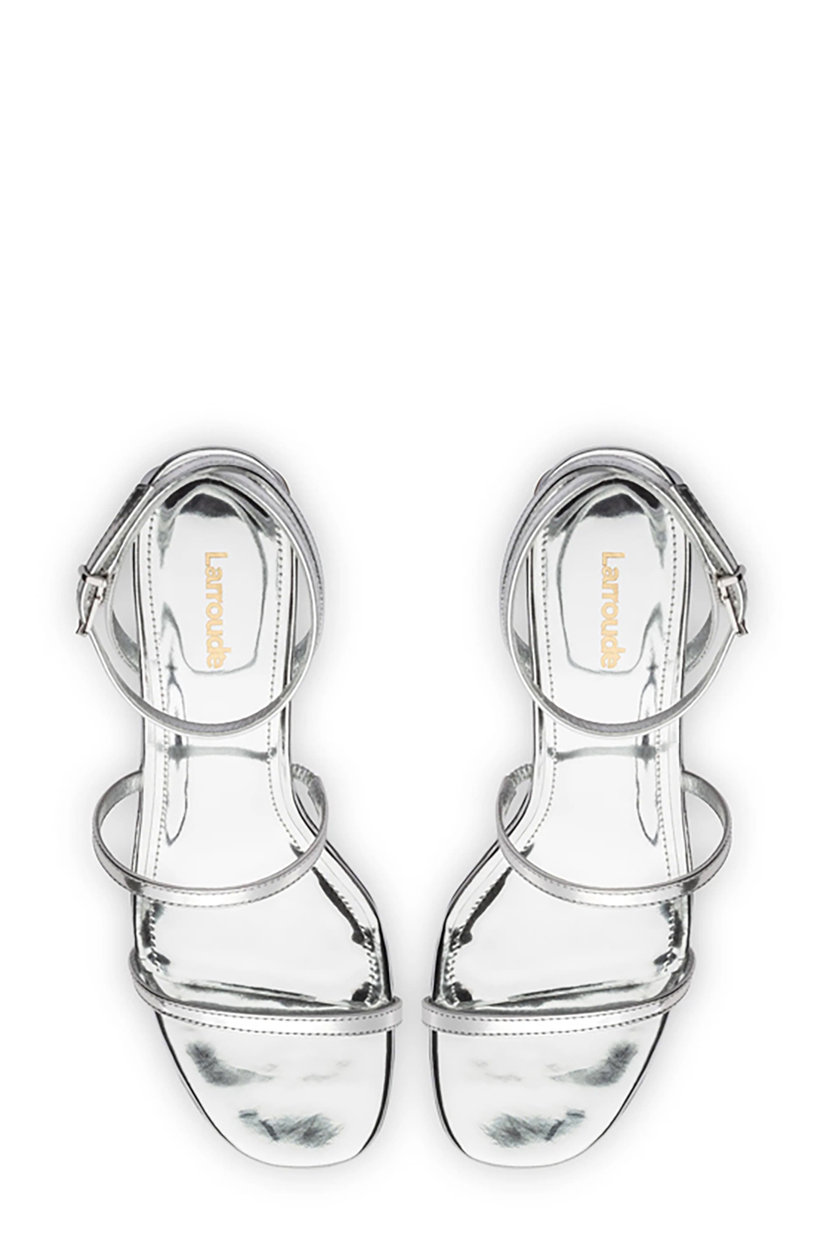 Gio Block Heel Strappy Sandal, Alternate, color, SILVER