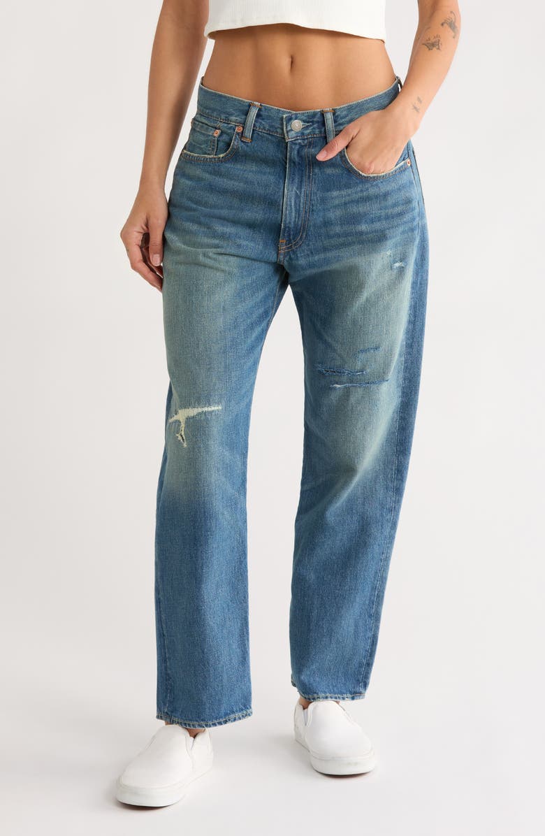 DENIMIST Lucy Straight Leg Boyfriend Jeans, Main, color, Fulton