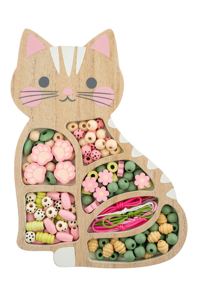 Kids' Bead Boutique Cat Jewelry Set, Main, color, BROWN