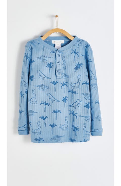 Premium Cotton Roar Snug Fit Long Pajama Set for Toddler