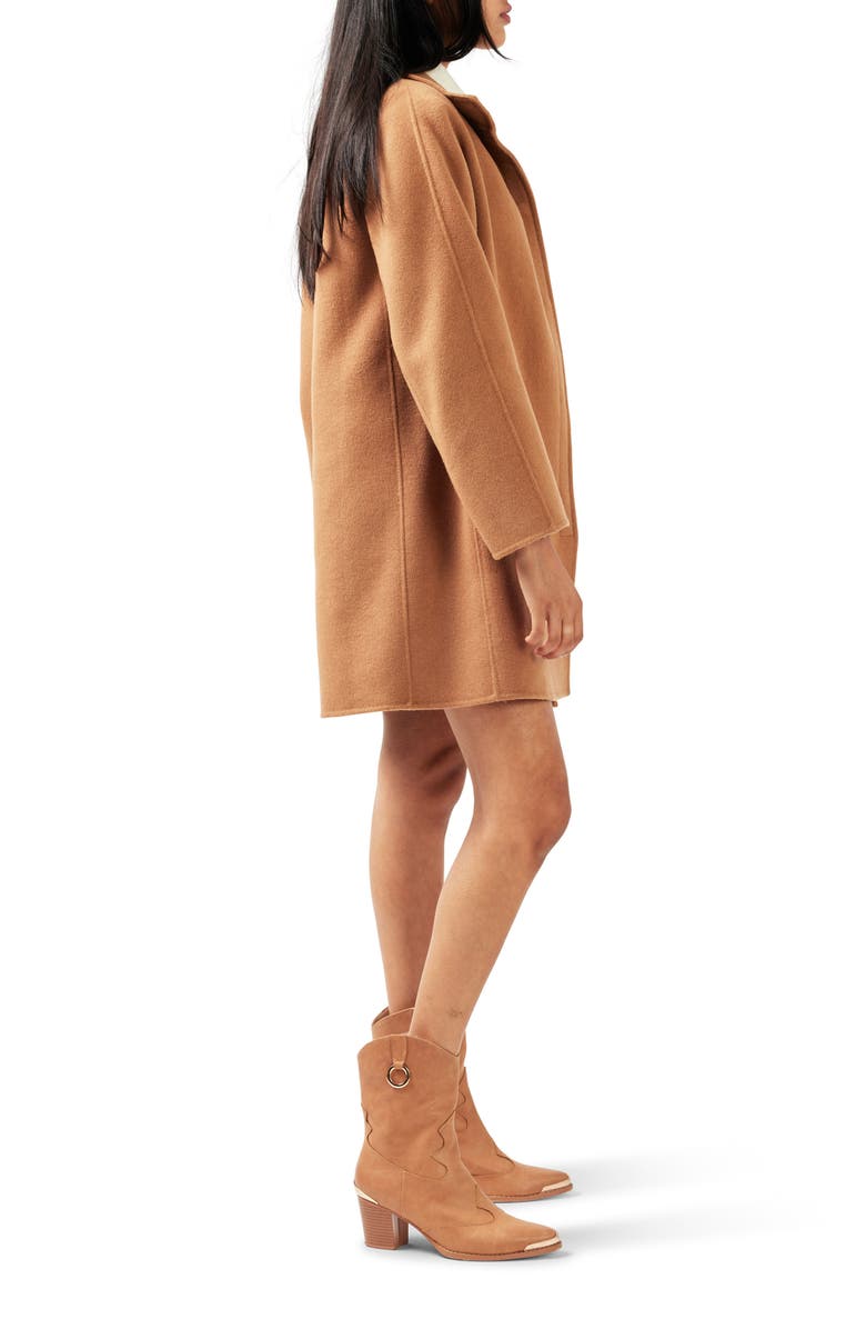 Belle & Bloom Come On Over Wool Blend Coat, Alternate, color, Camel