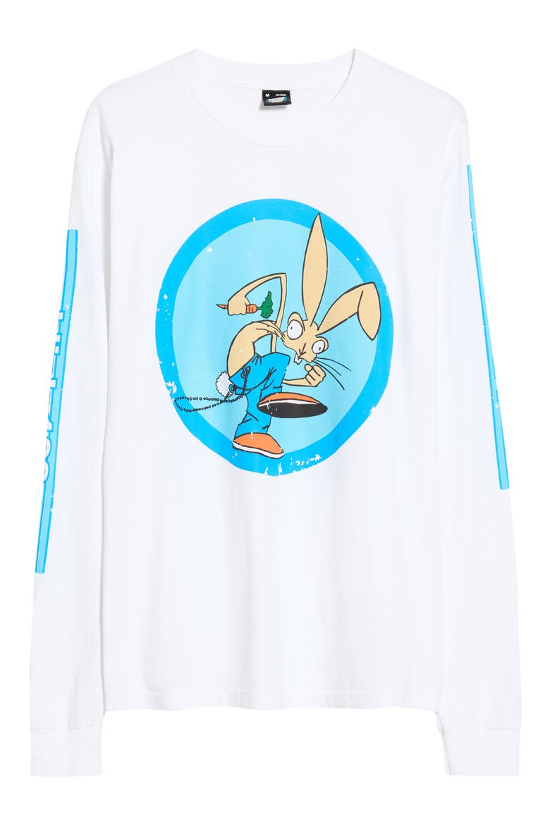 Blink 182 Loser Long Sleeve Cotton Graphic T-Shirt, Main, color, VINTAGE WHITE