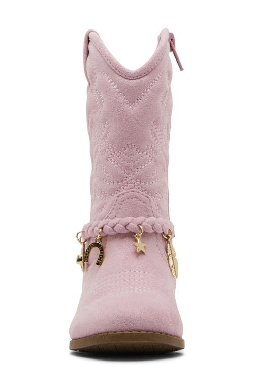 Steve Madden Kids' Tleana Western Boot In Pink