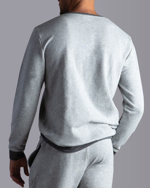 Watson's Absolute Stretch French Terry Lounge Henley Crew In Gray