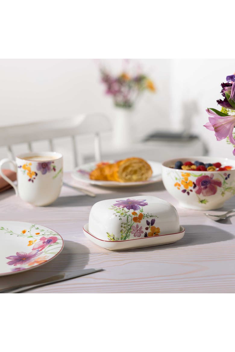 Mariefleur Basic Covered Butterdish, Alternate, color, None