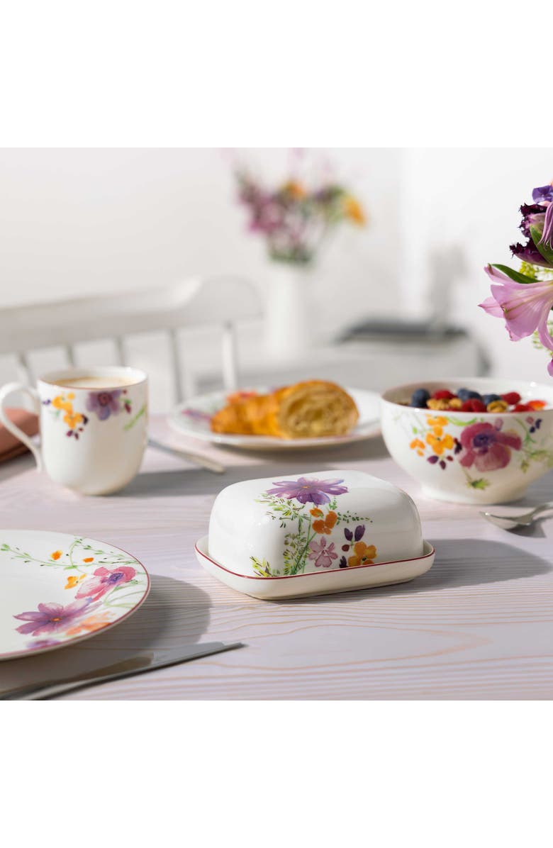 Villeroy & Boch Mariefleur Basic Covered Butterdish, Alternate, color, NO COLOR