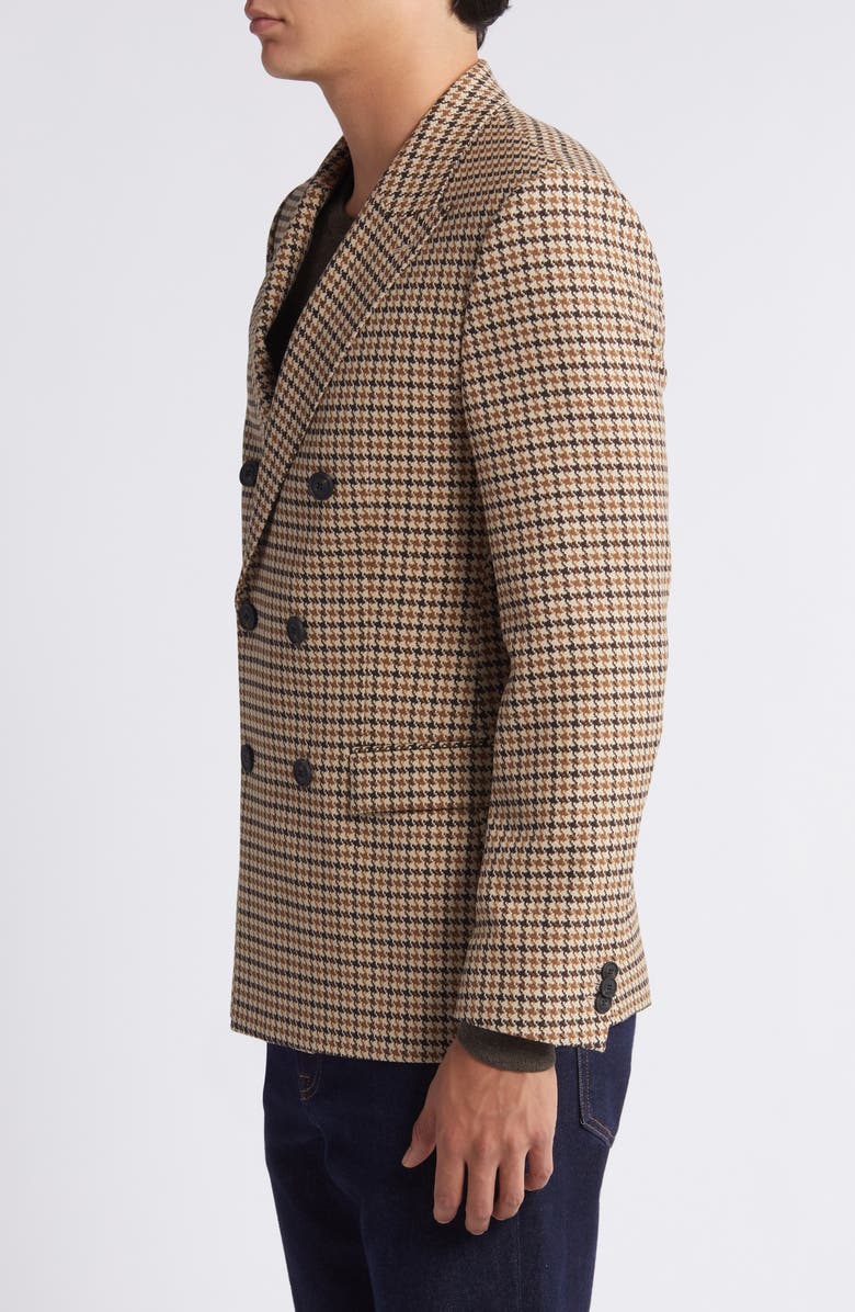 HUGO Arti Extra Slim Fit Houndstooth Stretch Sport Coat, Alternate, color, Dark Brn