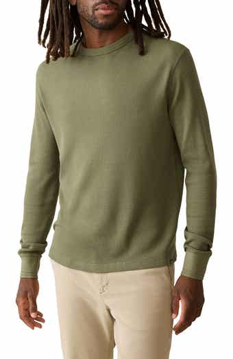 Faherty Cloud Long Sleeve Waffle Crew T-Shirt