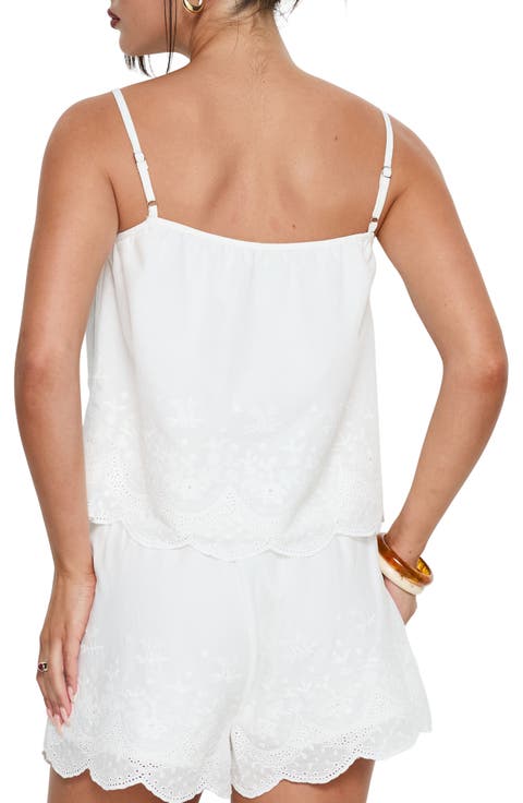 Madison Avenue Embroidered Cotton Tank