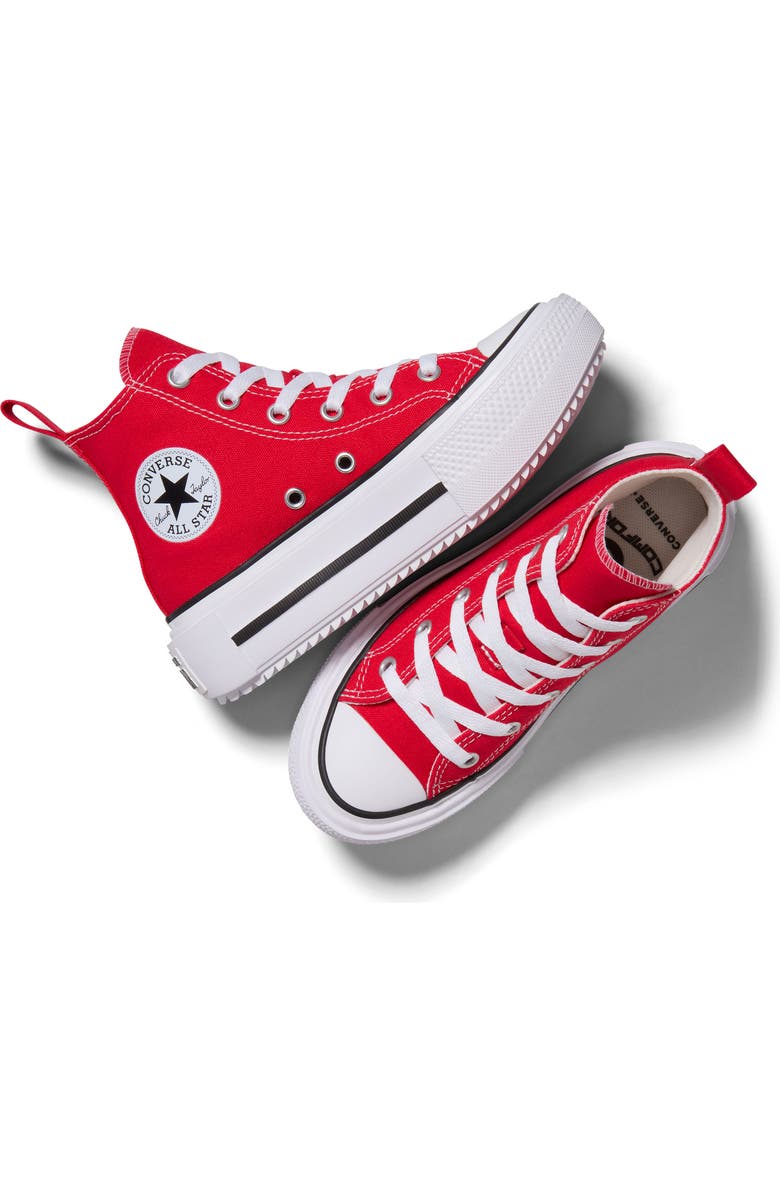 Converse Kids' Chuck Taylor<sup>®</sup> All Star<sup>®</sup> EVA Lift High Top Sneaker, Alternate, color, Red/ White/ Black
