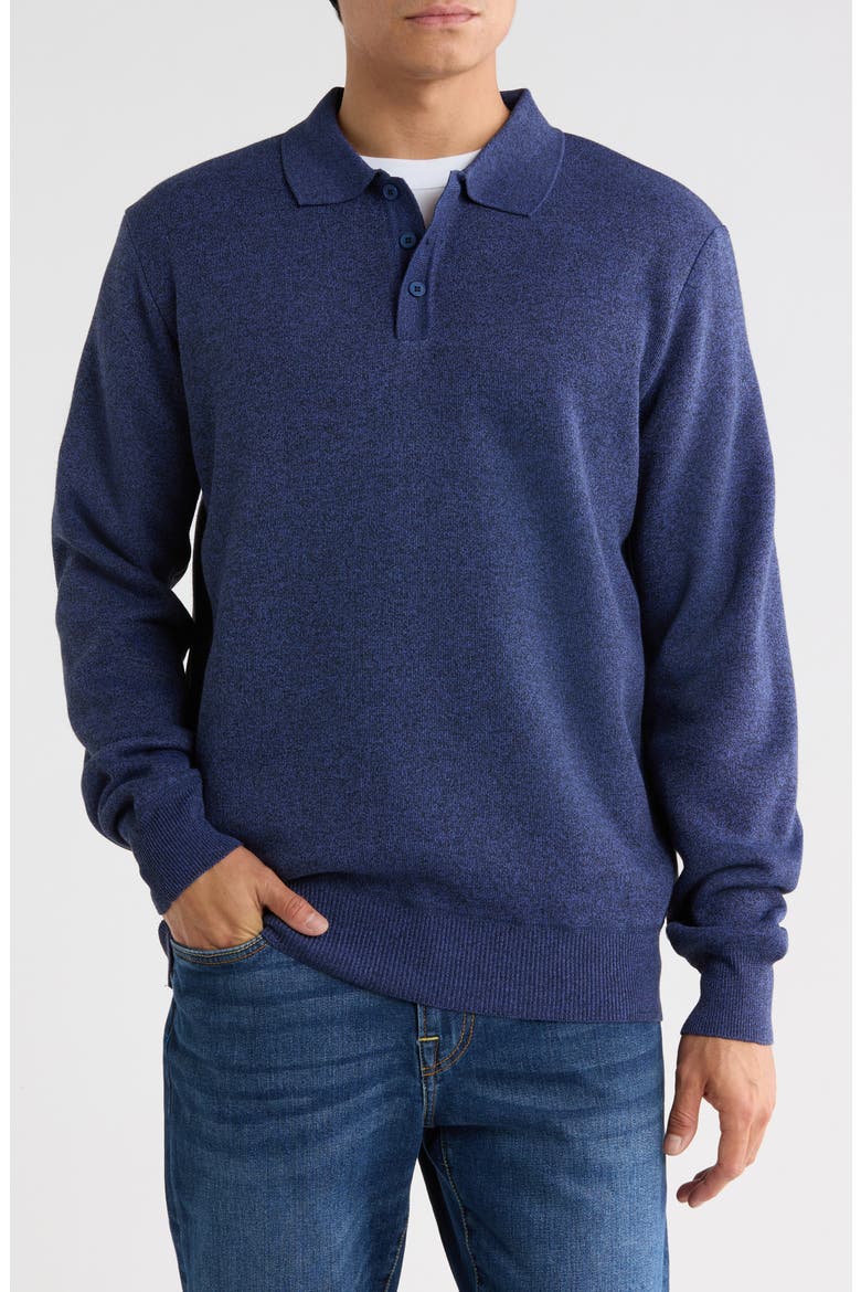 Polo Sweater, Main, color, NAVY