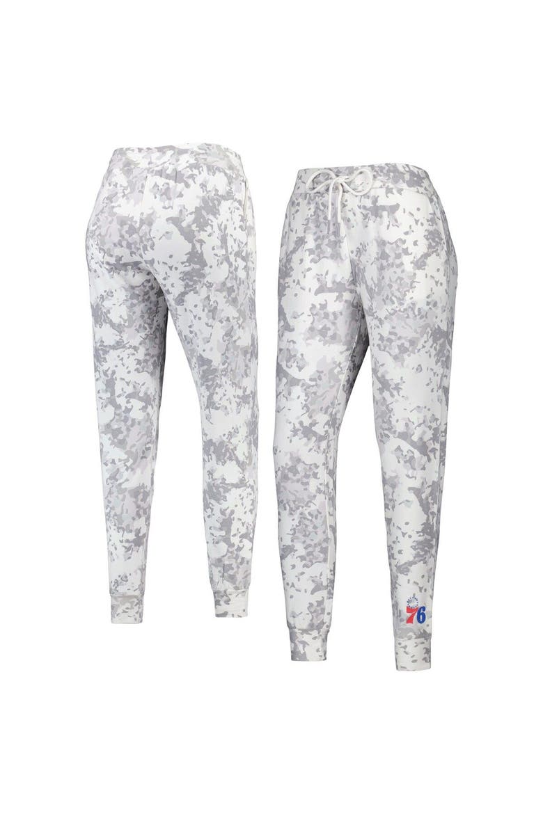 Women's Lusso Gray Philadelphia 76ers Melissa Tri-Blend Jogger Pants, Main, color, Gray