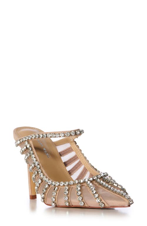 AZALEA WANG Arthelia Pointed Toe Mule in Nude 