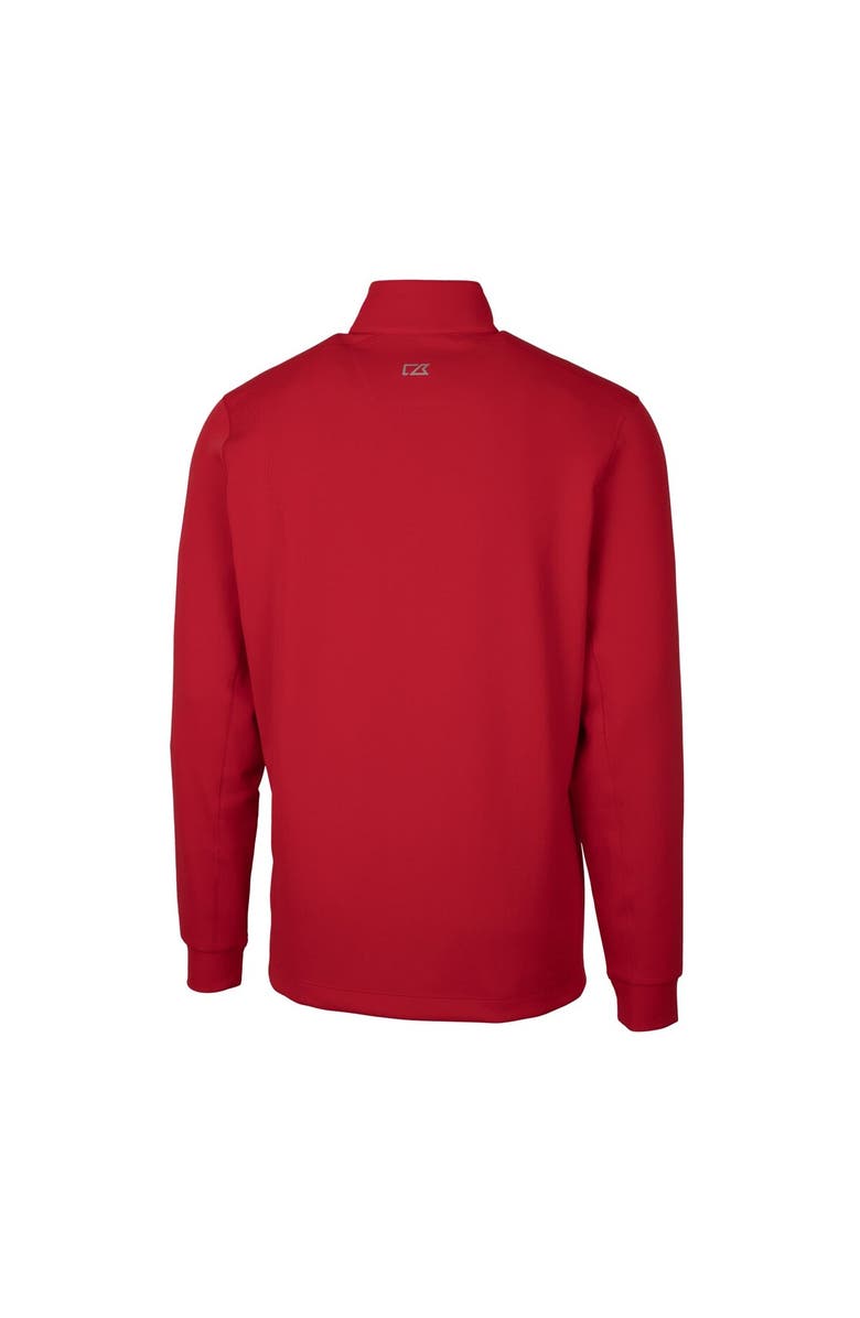 Cutter & Buck Men's Cutter & Buck  Red Philadelphia Phillies Traverse Stretch Quarter-Zip Pullover Top, Alternate, color, Red